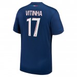 Günstige Fußballtrikots Paris Saint-Germain Vitinha 17 Heimtrikot 2024-25 Kurzarm